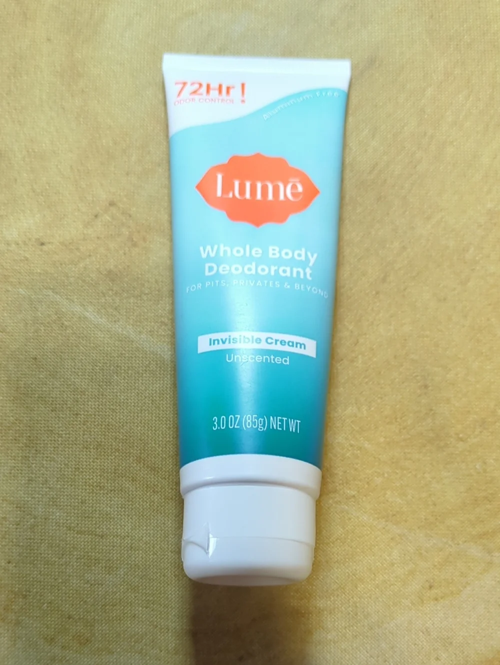 Lume Whole Body Deodorant Invisible Cream - Unscented New Unopened